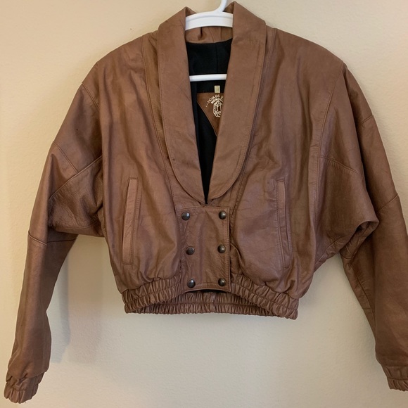 Vintage leather women’s jacket size 36 - Picture 3 of 4